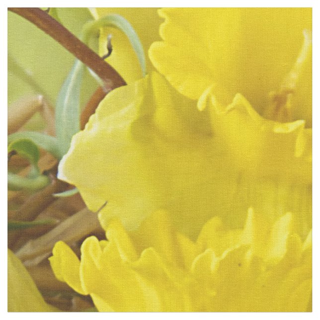 gult blomma och påskägg tyg (Närbild)