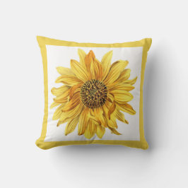 Gult blomma/solrospatient kudde