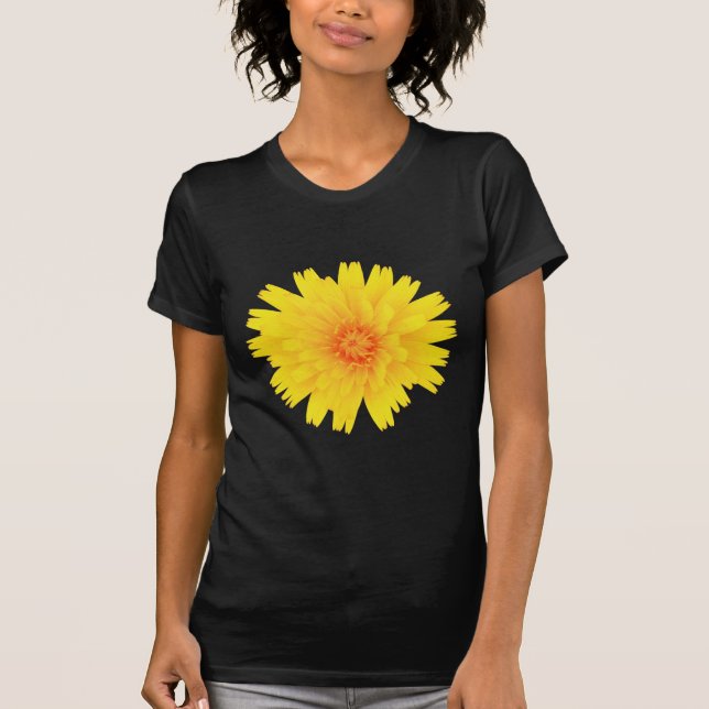 Gult blomma t-shirt (Framsida)