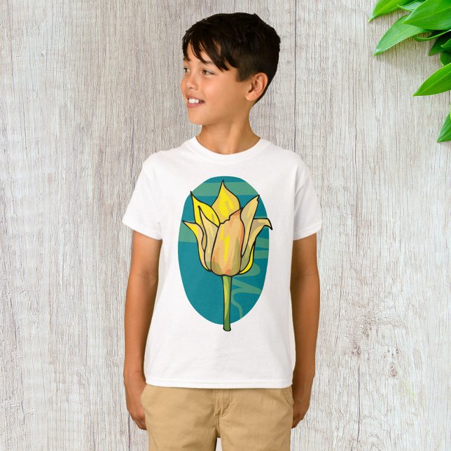 Gult blomma t shirt (Skapare uppladdad)
