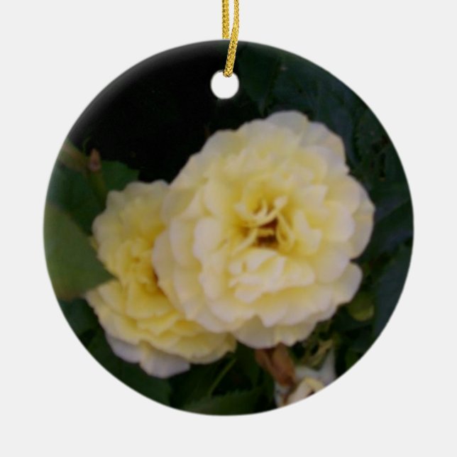 Gult blommande ornament (Framsidan)