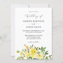 Gult Blommigt Bröllop