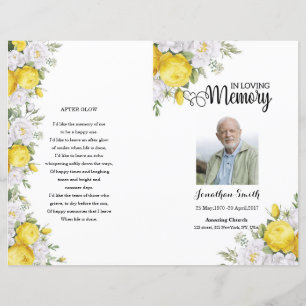 Gult blommigt - mall för allmänt program