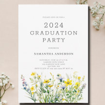 Gult Blommigt WildblomStudentfest