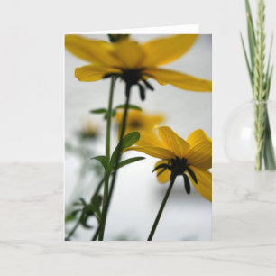 Gult Blommor Bli inte av GC Kort
