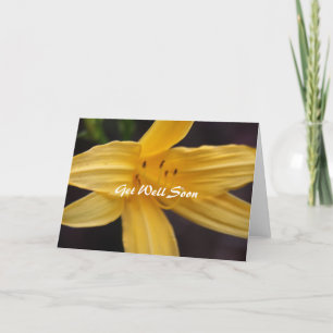 gult Blommor önskemål Kort
