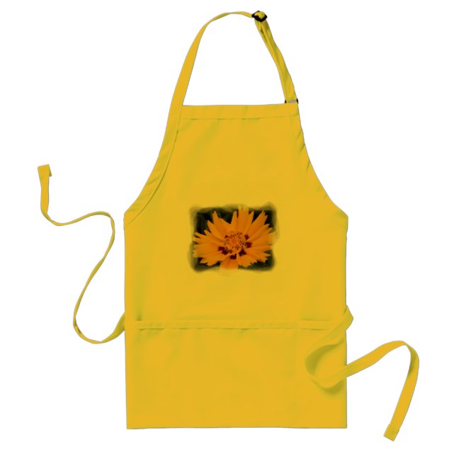 Gult Blomplattor Förkläde (Framsidan)
