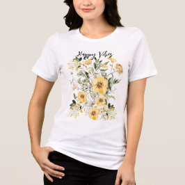 Gult Blomsterträdgård botaniskt älskare T Shirt
