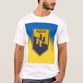 Gult Blue AZOV-bataljon T Shirt