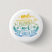 Gult Blue Gradient Peace Quote for plush Makers