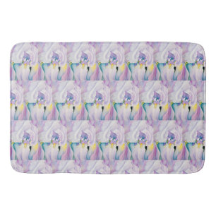 Gult Blue Lila Iris-ljus Badrumsmatta