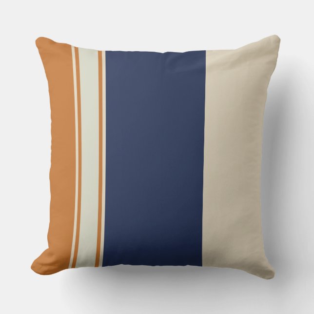 Gult Blue och Pearl Rand Kudde (Framsida)