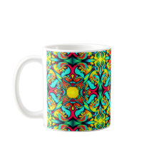 Gult Blue Patterned Coffee Mugg