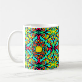 Gult Blue Patterned Coffee Mugg