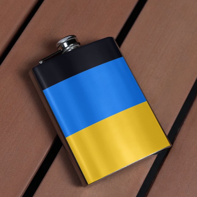 Gult Blue Rand Fickplunta (flask)