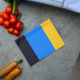Gult Blue Rand Kökshandduk