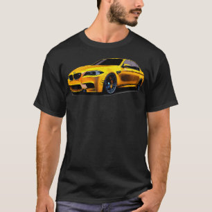 Gult Bmw sportbil T Shirt