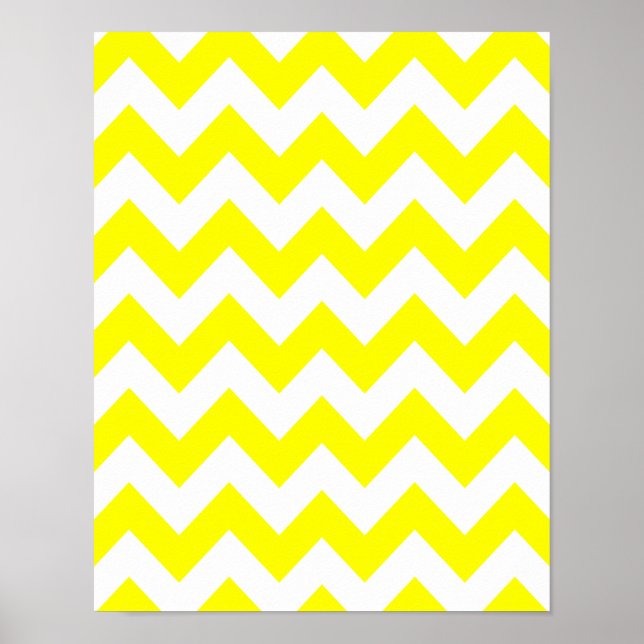Gult Bold Chevron Poster (Framsidan)