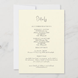 Gult Botaniskt Bröllop detaljutrymme Inbjudningar