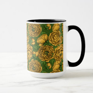 Gult bouquet mugg