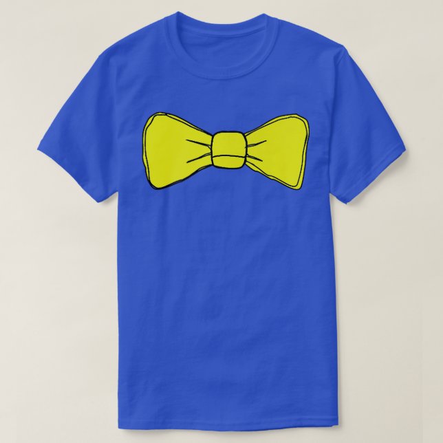 Gult Bow Tie T Shirt (Design framsida)