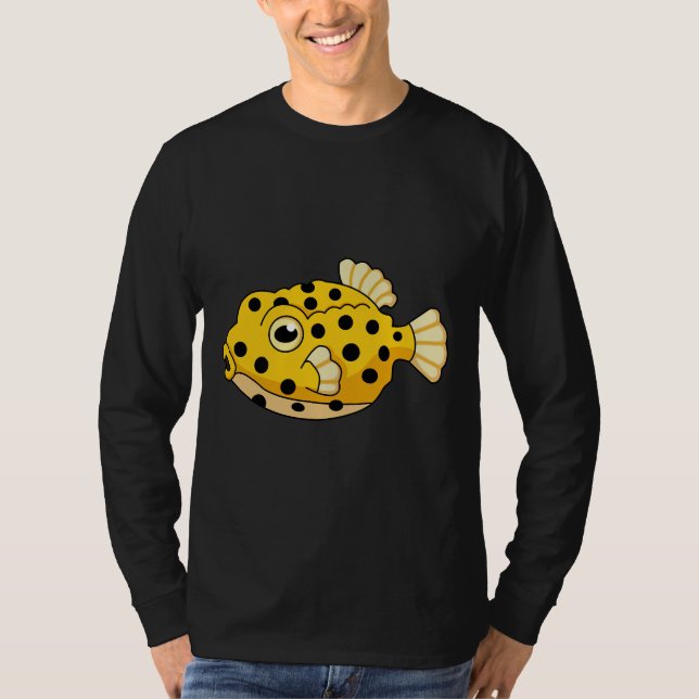 Gult Box-fisk T Shirt (Framsida)