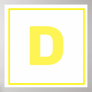 Gult brev D Poster