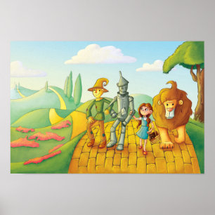 Gult Brick Road 13x19 Poster