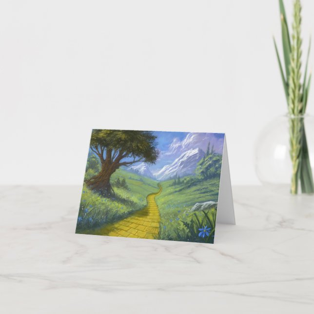 Gult Brick Road Kort (Framsida)