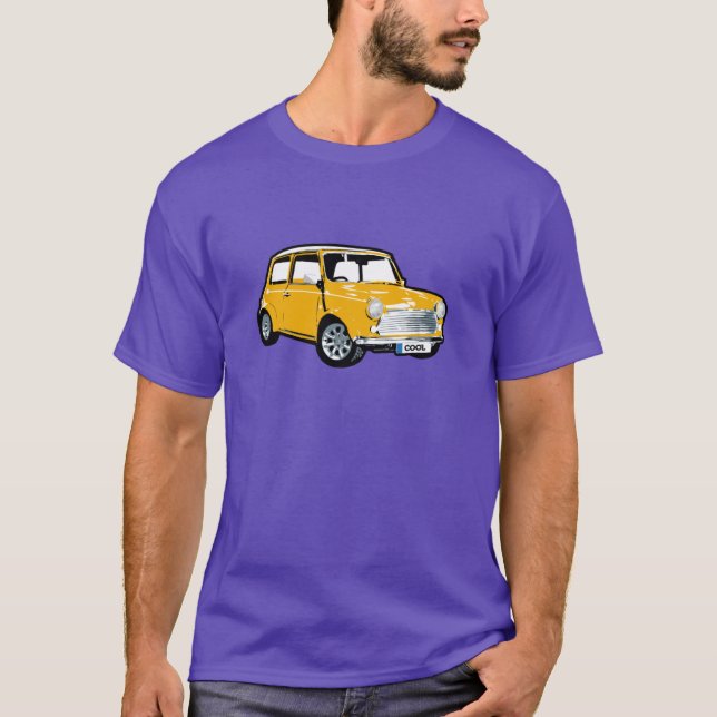 Gult British car T Shirt (Framsida)