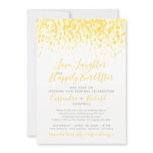 Gult bröllop - förnyelse ett år lyckligtvis efter