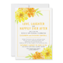 Gult bröllop - förnyelse ett år lyckligtvis efter