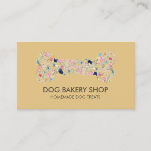 Gult Brown Homemade Hund Treats Visitkort