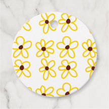 Gult brun solros mönster blommigt modern boho