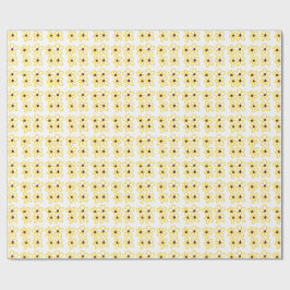 Gult brun solros mönster blommigt modern boho presentpapper