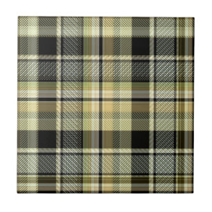 Gult-brun tartan plaid. kakelplatta