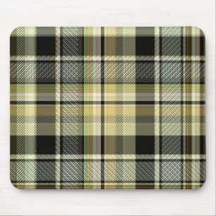 Gult-brun tartan plaid. musmatta