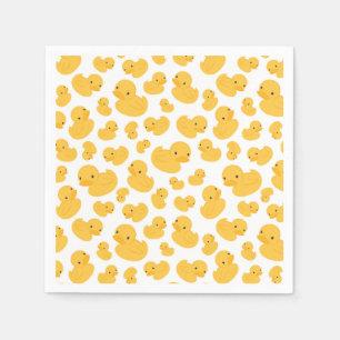 Gult Bubble Bath Mönster Party Napkin Pappersservett