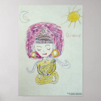 Gult Buddha Poster