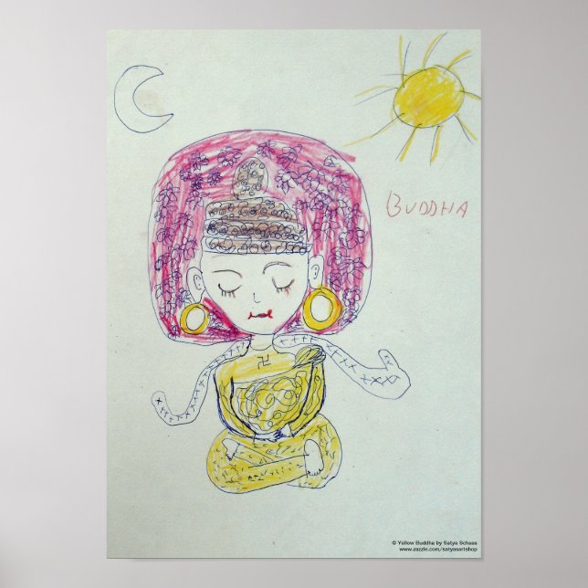 Gult Buddha Poster (Framsidan)