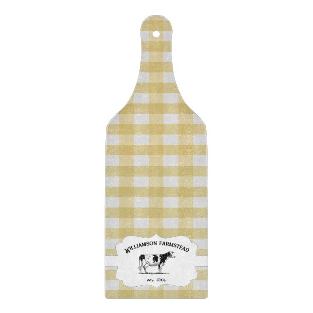 Gult Buffalo Placed Farm Cow Cow Caking Board (Framsidan)
