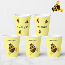 Gult Bumblebees Bee Lycklig