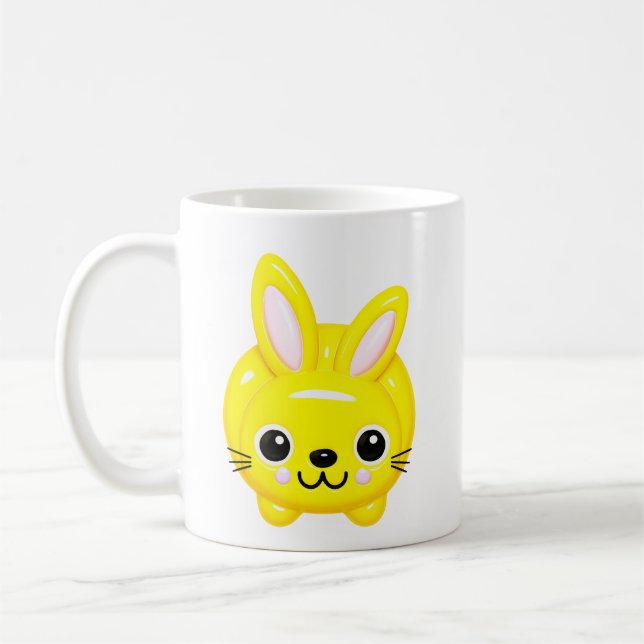 Gult Bunny Kaffemugg (Vänster)