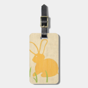 Gult Bunny och Grönt Grass av Chariklia Zarris Bagagebricka