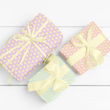 Gult Bunny Wrapping Papper Lakan