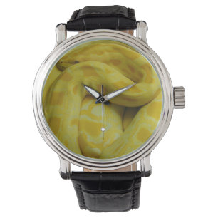 Gult Burmese Python Armbandsur