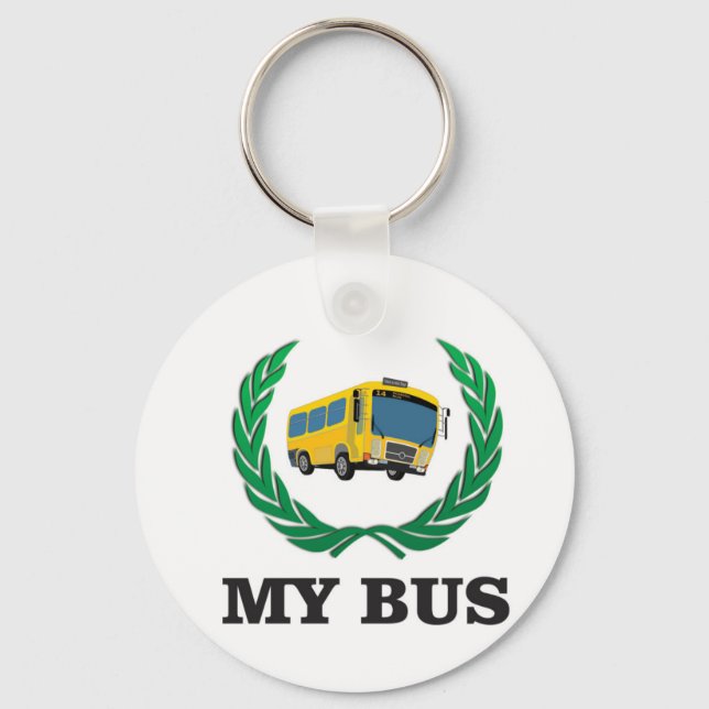 gult buss my nyckelring (Framsida)