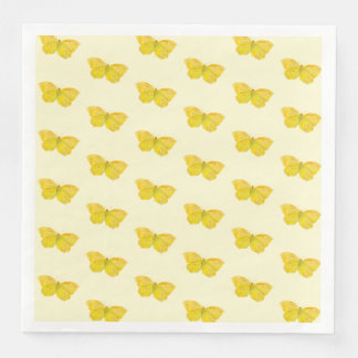 Gult Butterfly Common Brimstone-flygning Pappersservett