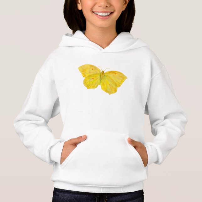 Gult Butterfly Common Brimstone-flygning T Shirt (Framsida)