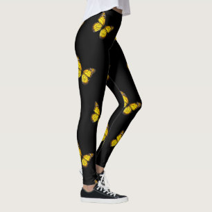 Gult Butterfly Leggings
